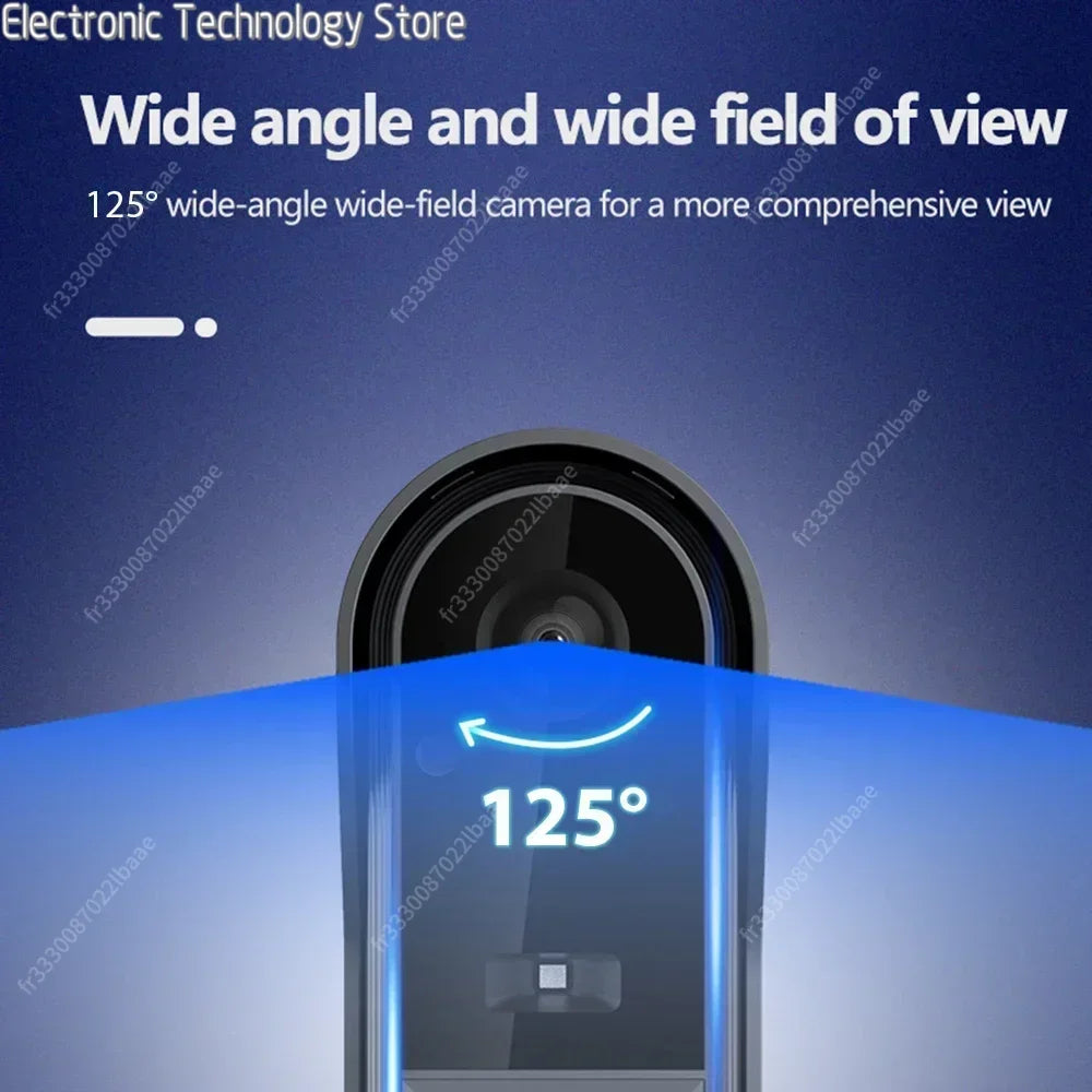 4,3 colio 2,4 G belaidė vaizdo durų skambučio kamera WIFI naktinio matymo išmanusis namų apsaugos durų skambutis dvipusis domofonas namams